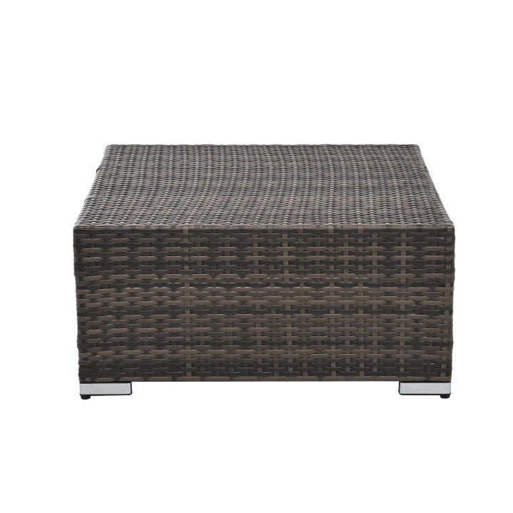 Outdoor Furniture 4 Set Wicker Furniture With Tempered Glass Coffee Table