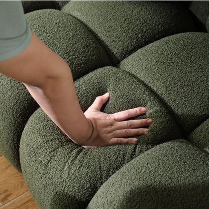 Green Upholstered Bubble Sofa