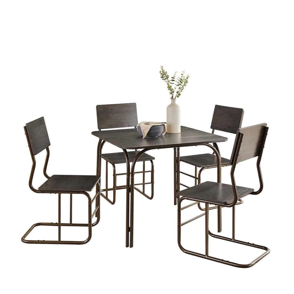 5-Piece Modern Dining Table Furniture Set For Home, Kitchen, and Dining Room