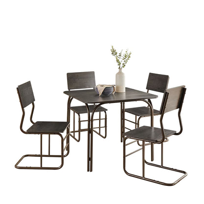 5-Piece Modern Dining Table Furniture Set For Home, Kitchen, and Dining Room