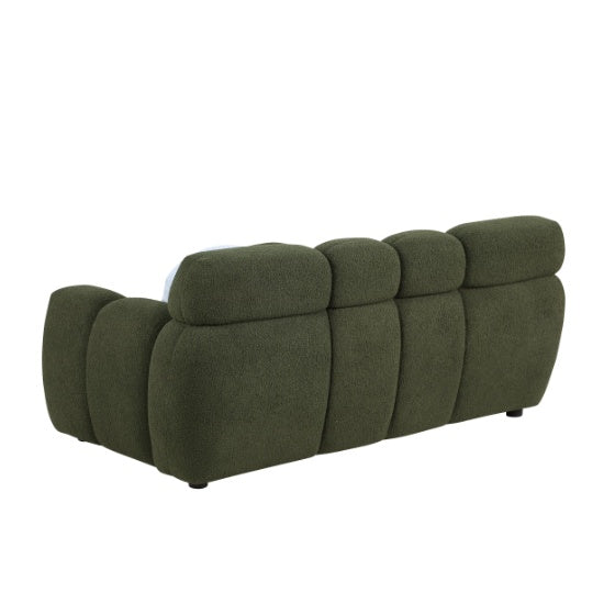 Green Upholstered Bubble Sofa