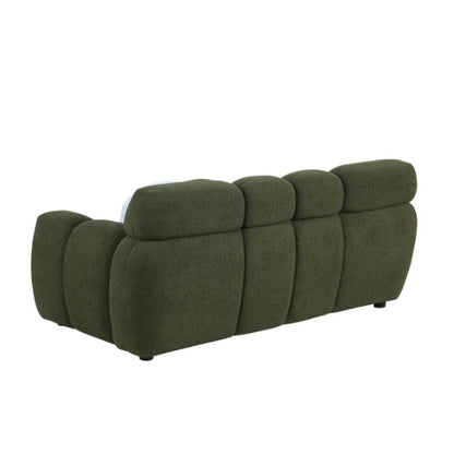 Green Upholstered Bubble Sofa