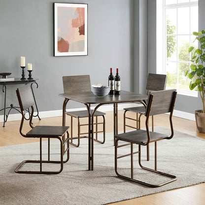 5-Piece Modern Dining Table Furniture Set For Home, Kitchen, and Dining Room