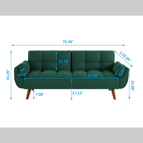 Green Fabric Sofa For Home Use